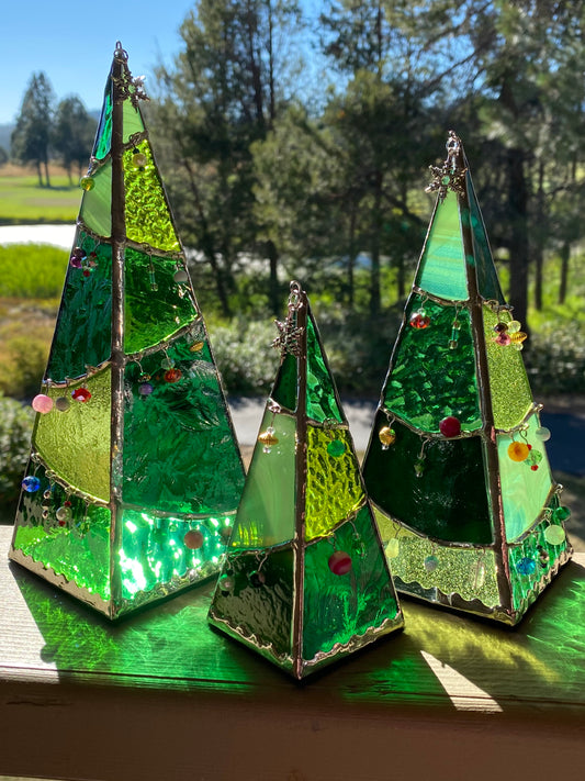 Green 3D Tea Light Christmas Tree