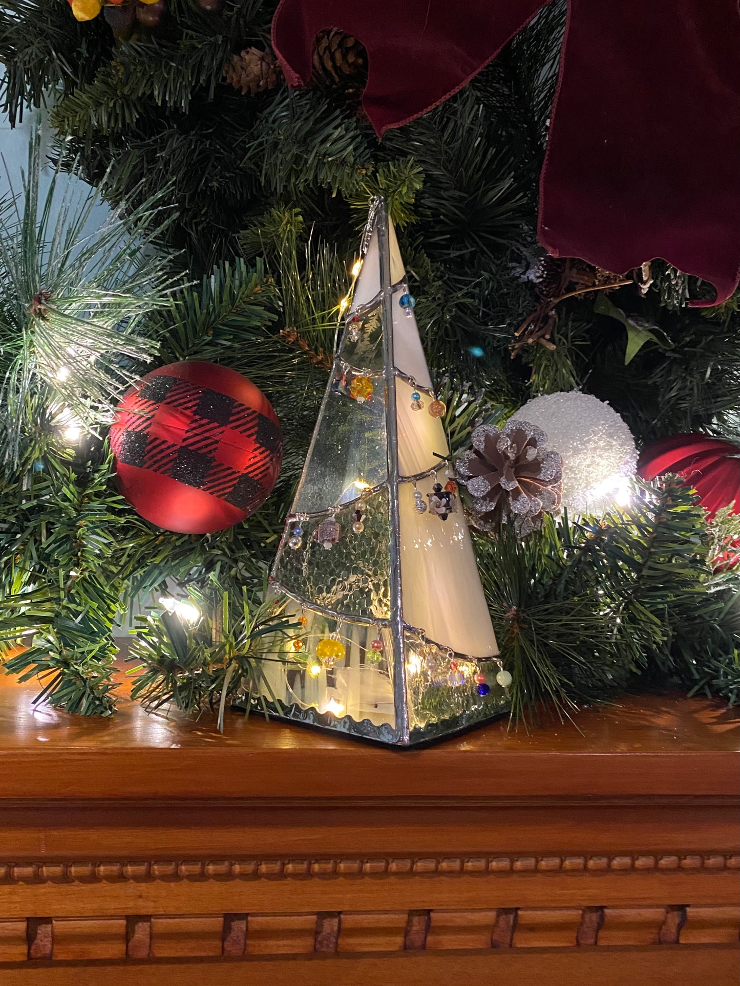 White 3D Tea Light Christmas Tree