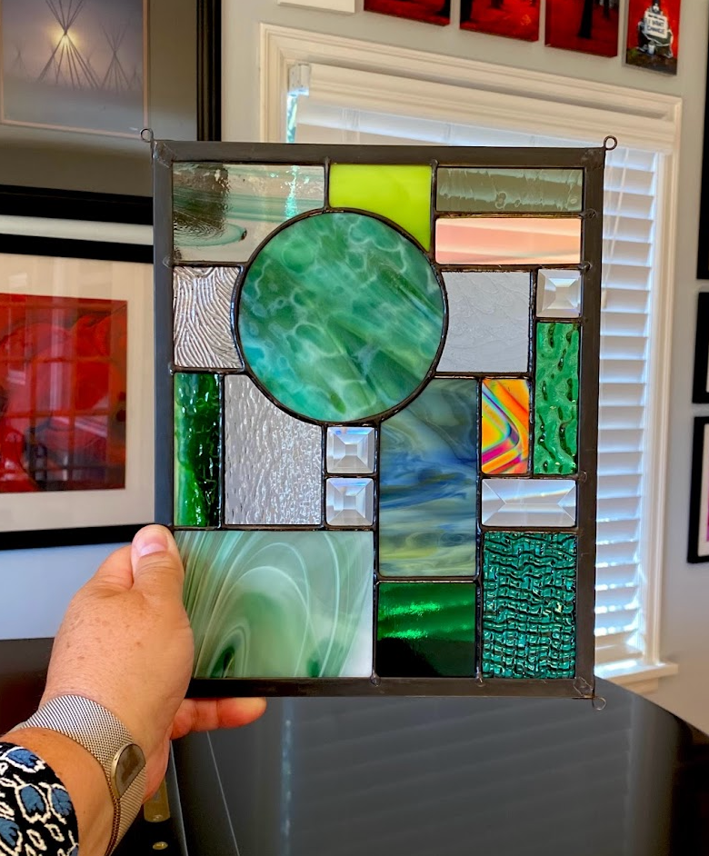 8" x 10" Small Abstract - Premade - Green