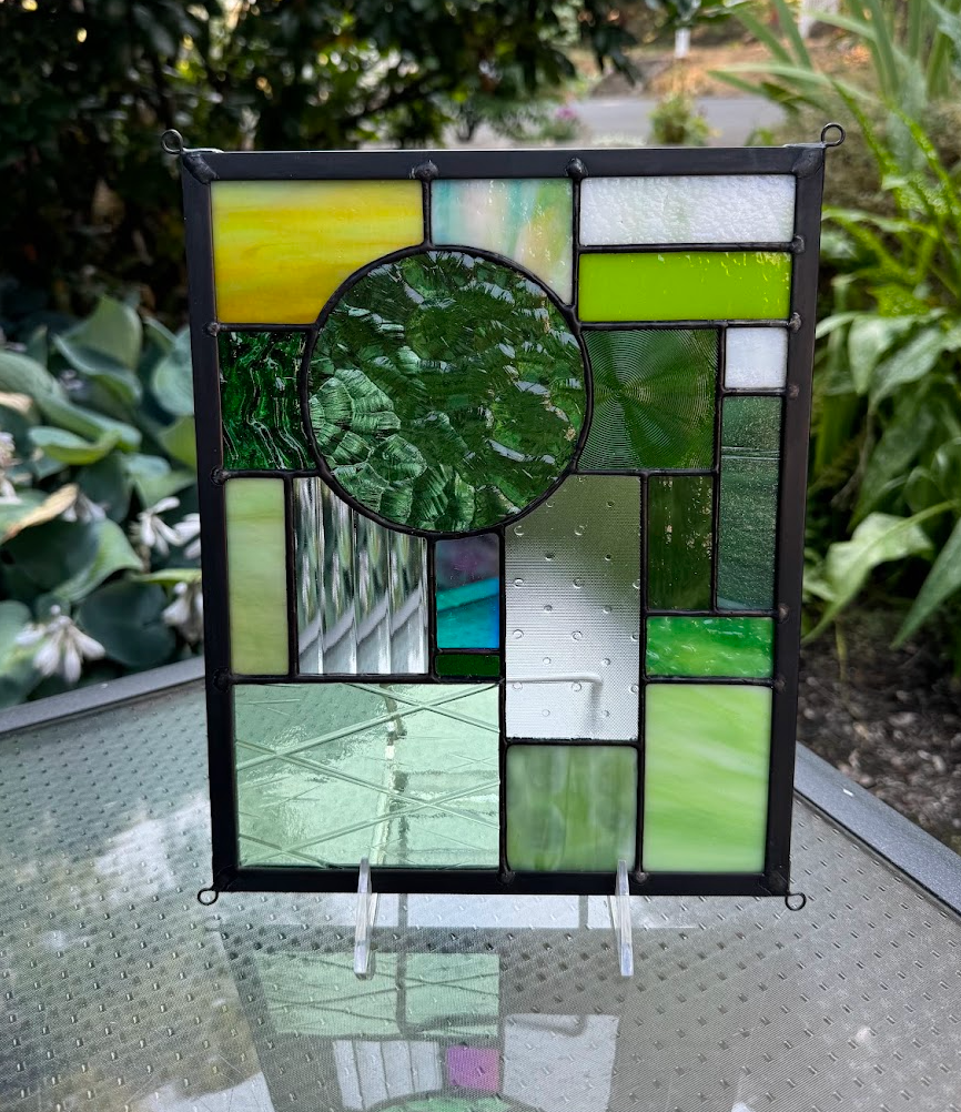 8" x 10" Small Abstract - Premade - Green