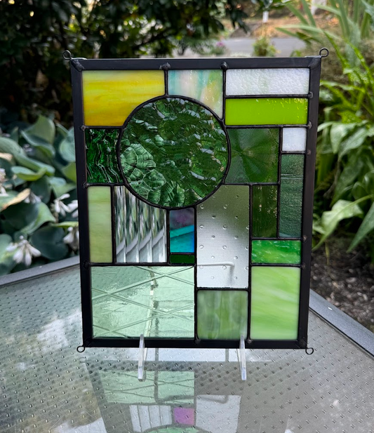 8" x 10" Small Abstract - Premade - Green